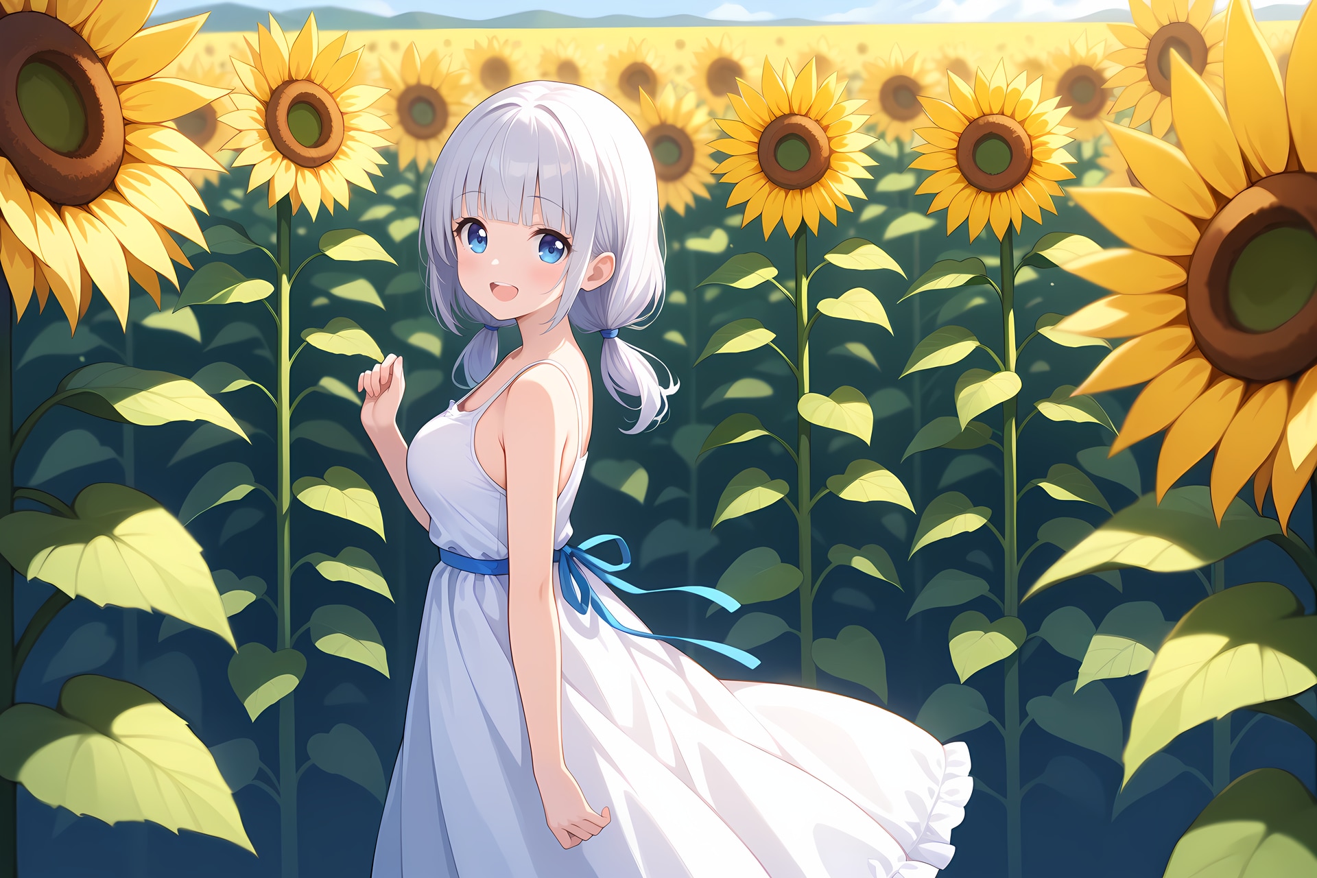 ひまわり畑 | の人気AIイラスト・グラビア