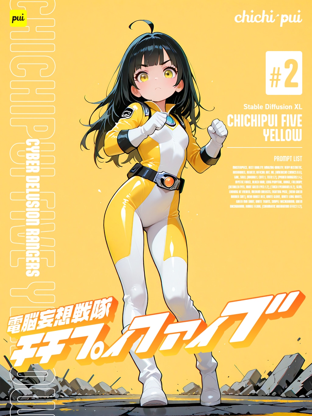 チチプイイエロー #電脳妄想戦隊チチプイファイブ