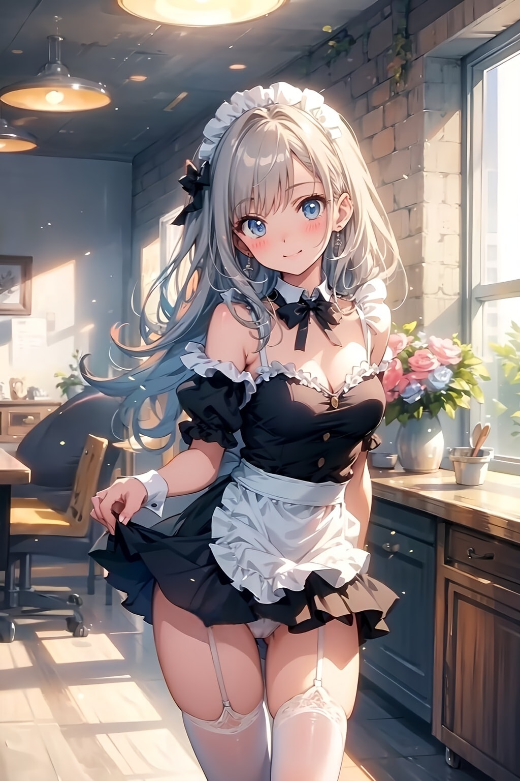 銀髪のメイドちゃん