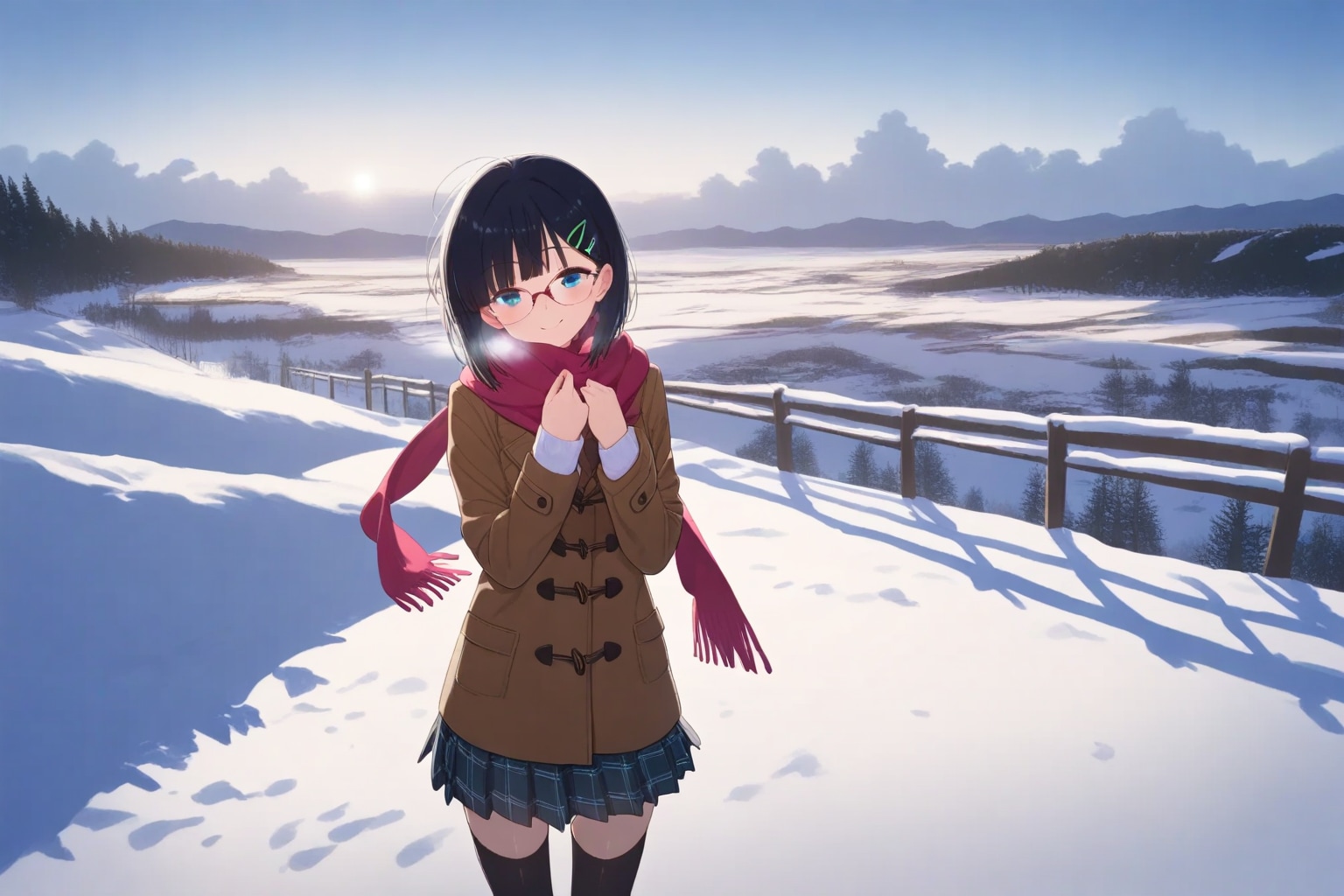 雪景色のメガネちゃん👓✨