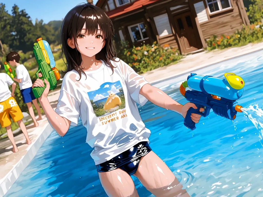 水遊び