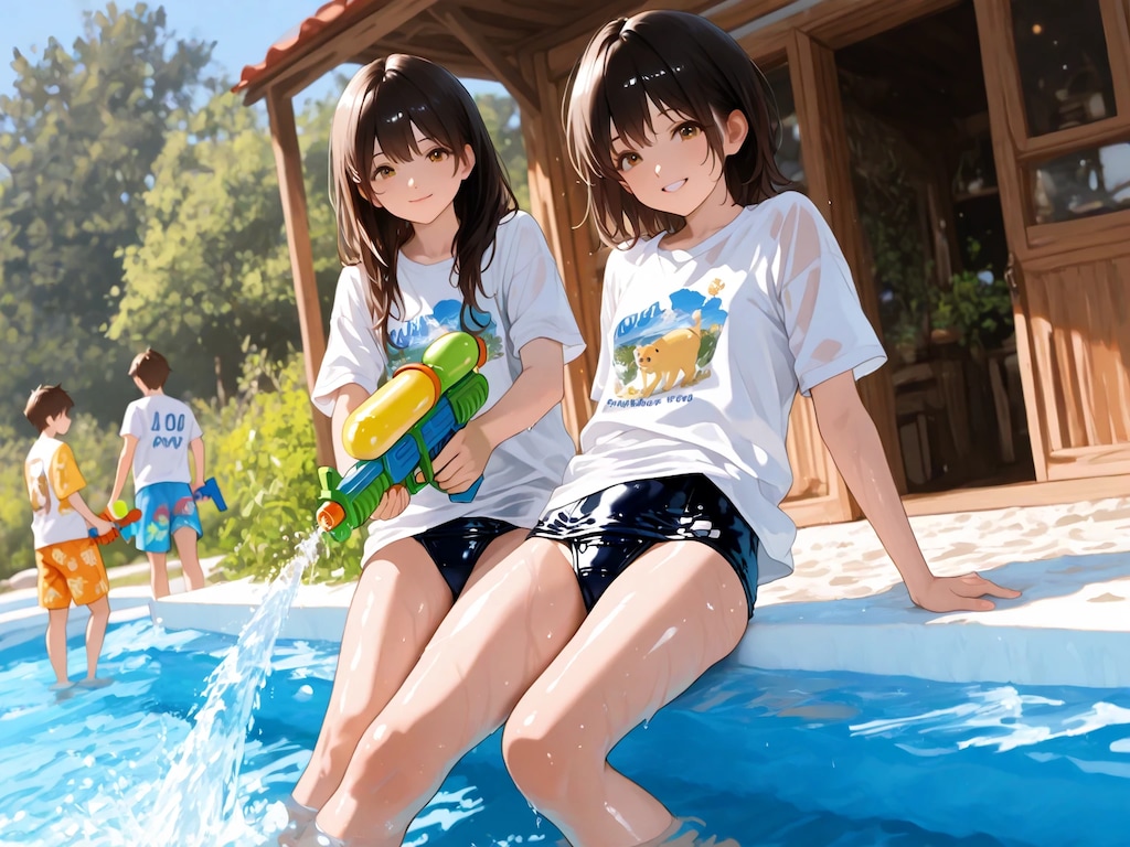 水遊び