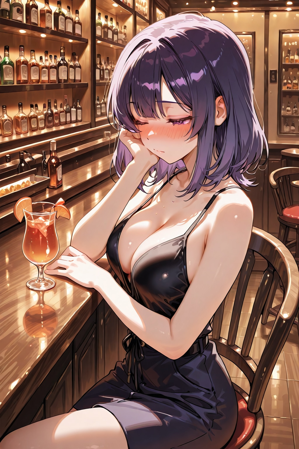 酒場の美女