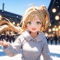雪舞うスケートリンクで♪ 11枚目