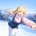 雪舞うスケートリンクで♪ 8枚目