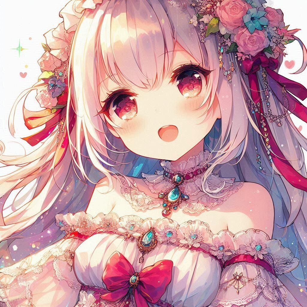 白髪の可愛い女の子【266】