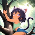 ねこみみ 069 木登り 3枚目