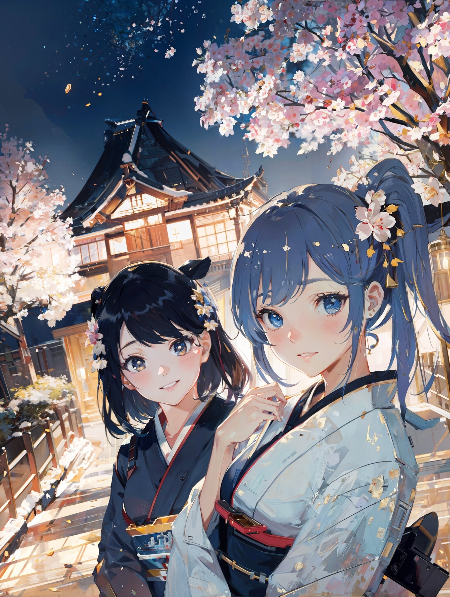 夜桜