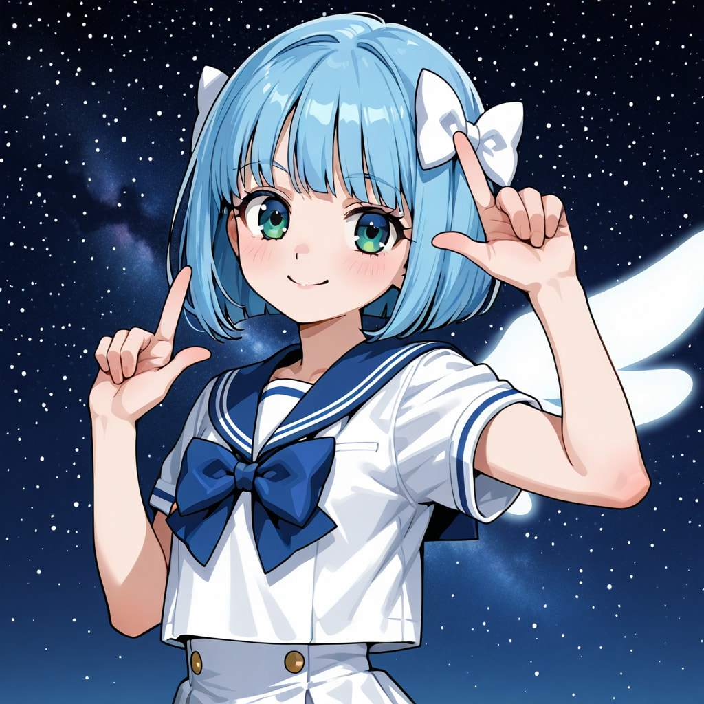 天使のポーズ