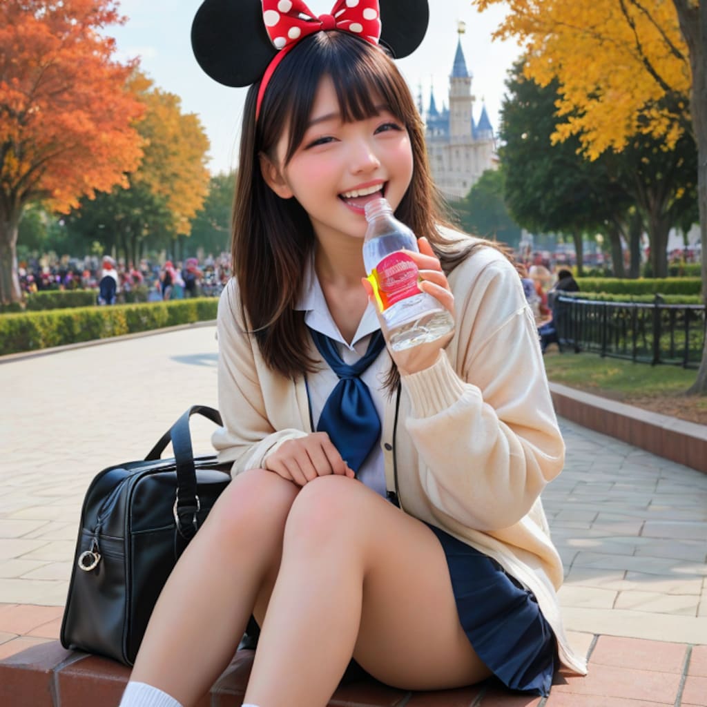 夢の国で少し休憩中