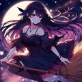 魔法で夜空を飛ぶ、魔女なうちの子★(10枚) 7枚目