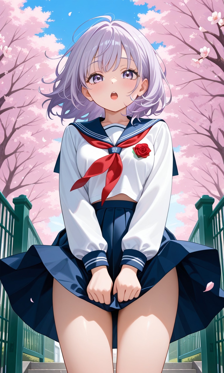 卒業式に吹く風 | の人気AIイラスト・グラビア