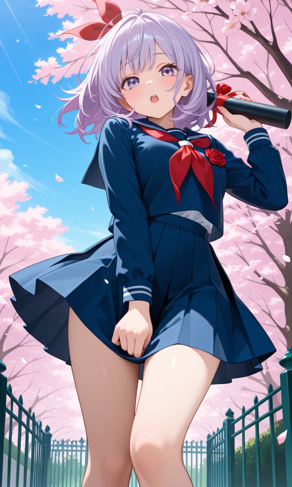 卒業式に吹く風