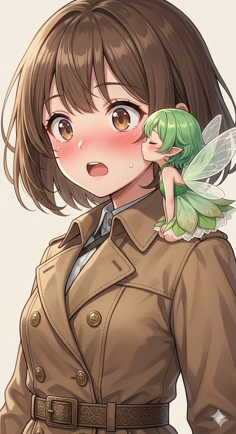 旅人少女と妖精さん〜ほっぺにチュウ〜