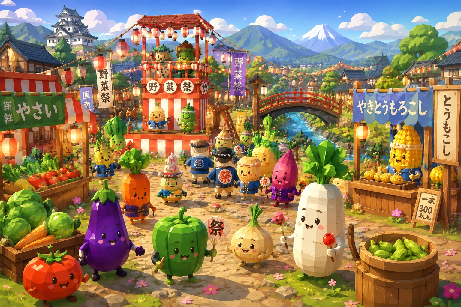 お野菜祭り 其の2 | の人気AIイラスト・グラビア