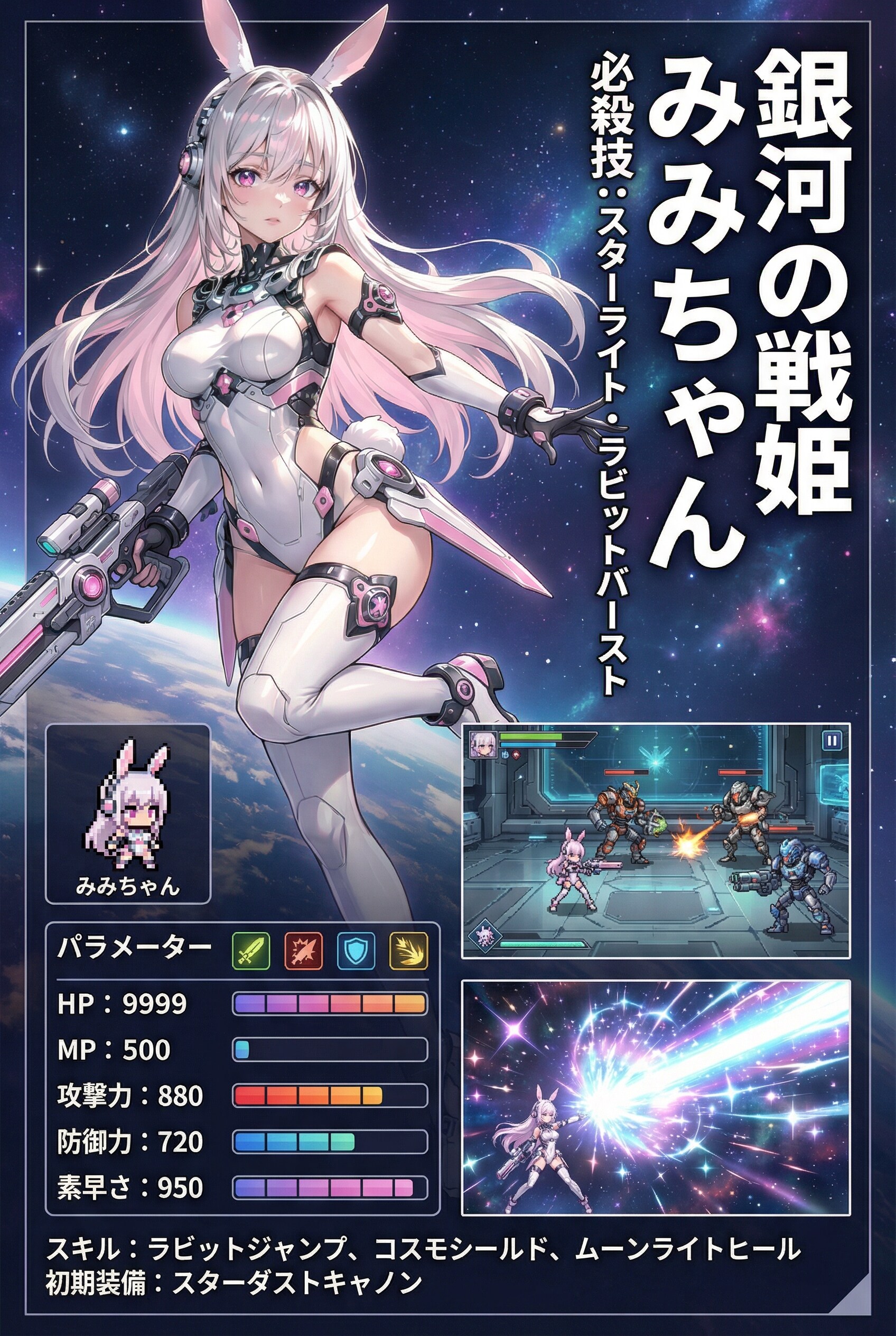 銀河の戦姫みみちゃん🐰✨