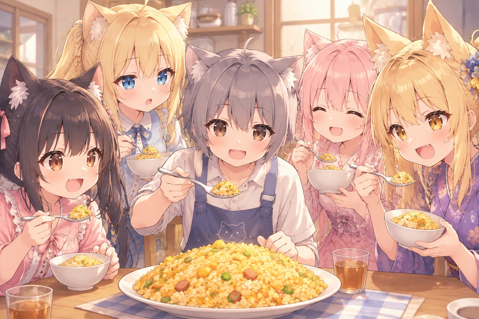 黄金のたまご炒飯 | の人気AIイラスト・グラビア