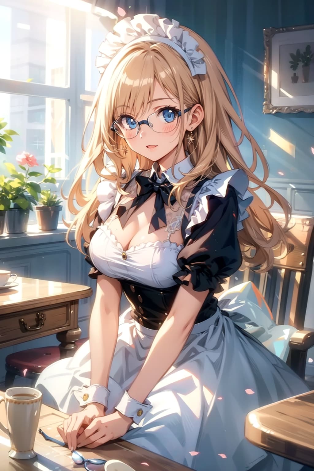 メガネ美少女メイド