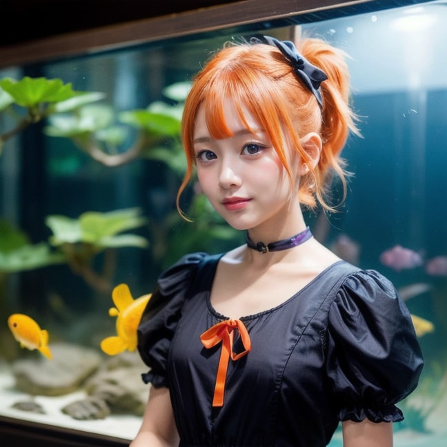 お魚大好きなMIRAGEちゃん | の人気AIイラスト・グラビア