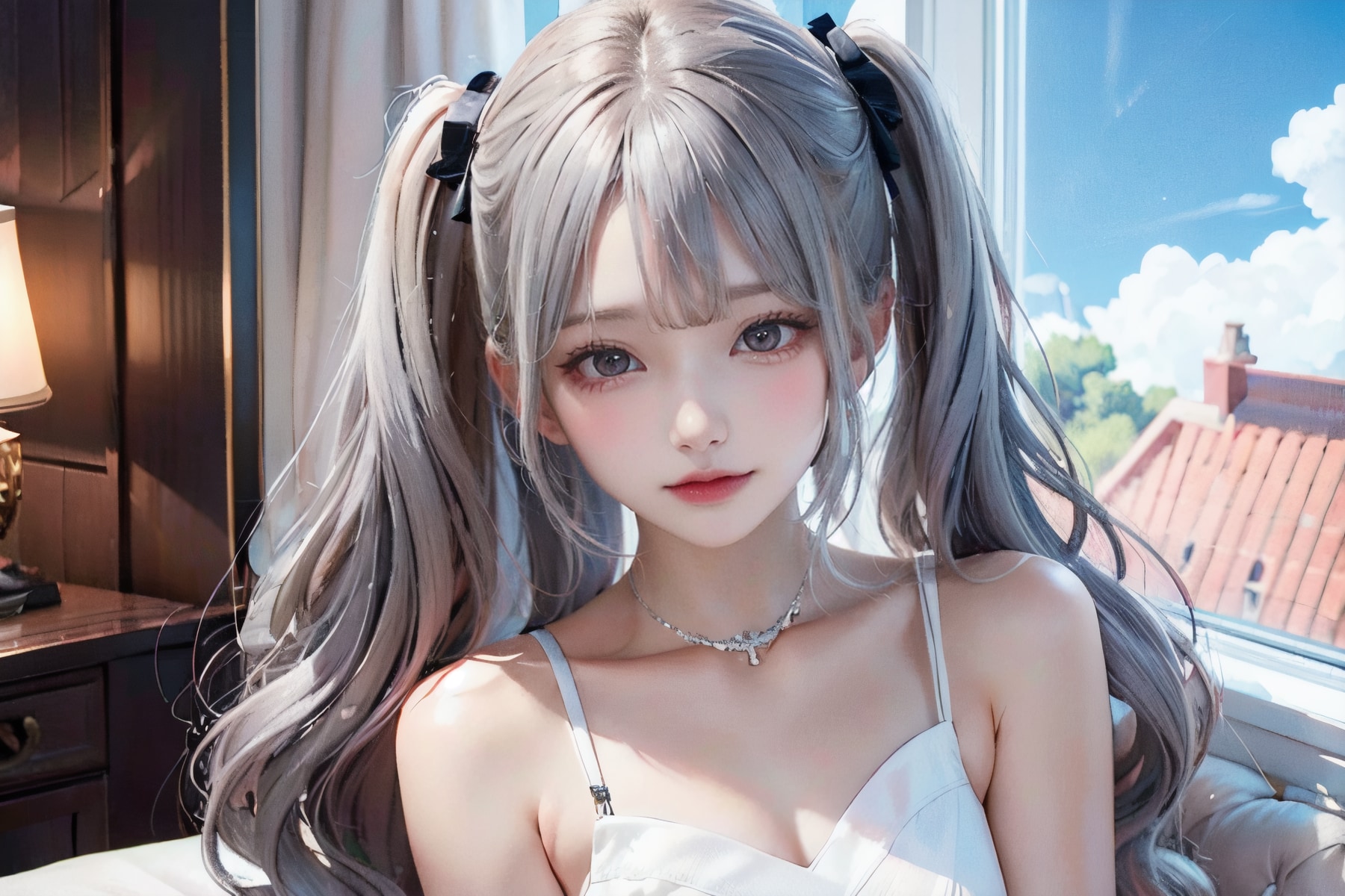 横サイズwhite dress