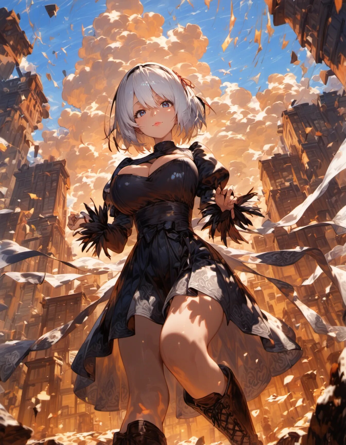 Android in the Apocalyptic Sky | の人気AIイラスト・グラビア