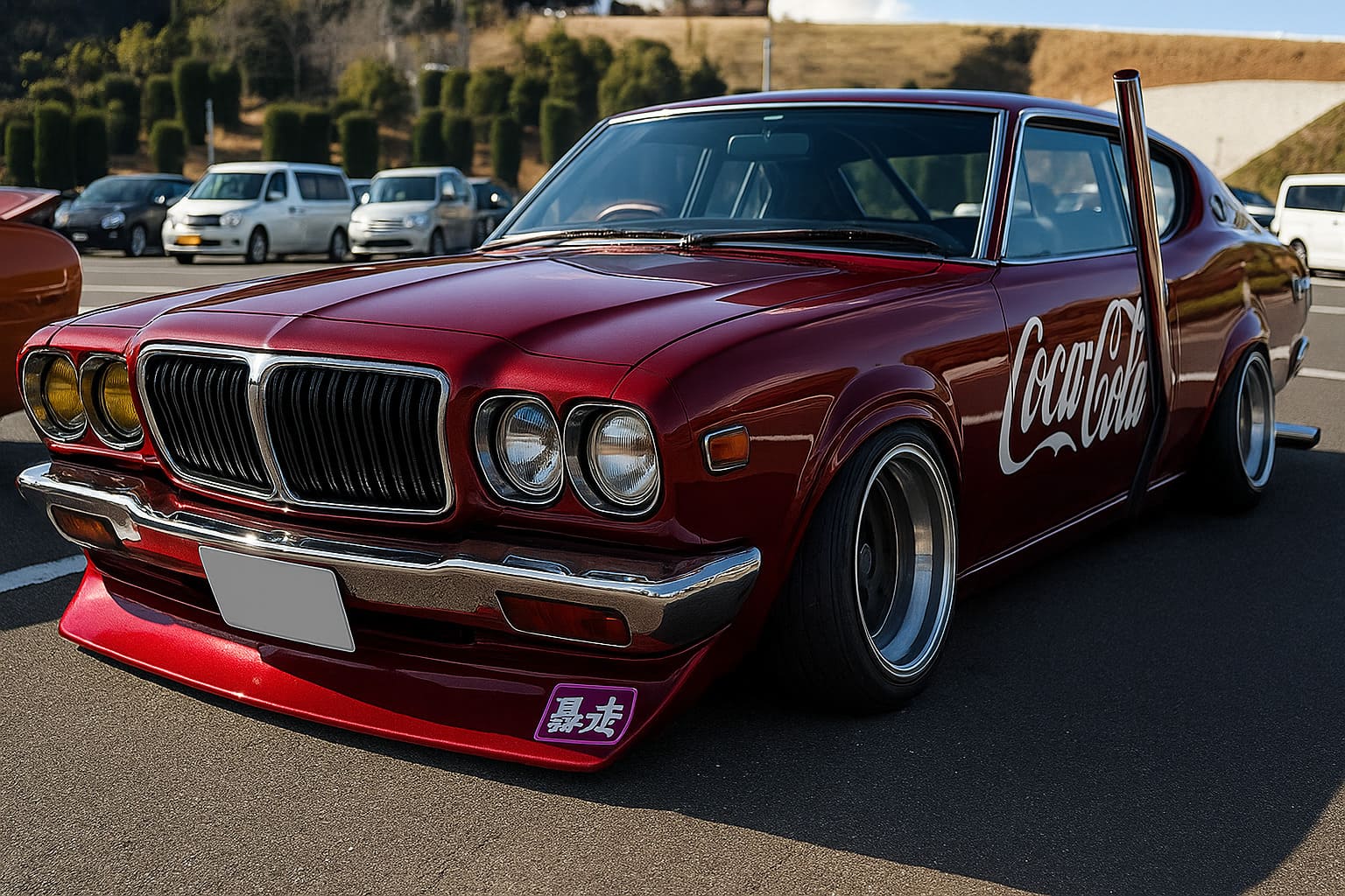 日産ブルーバード街道レーサー風 | の人気AIイラスト・グラビア