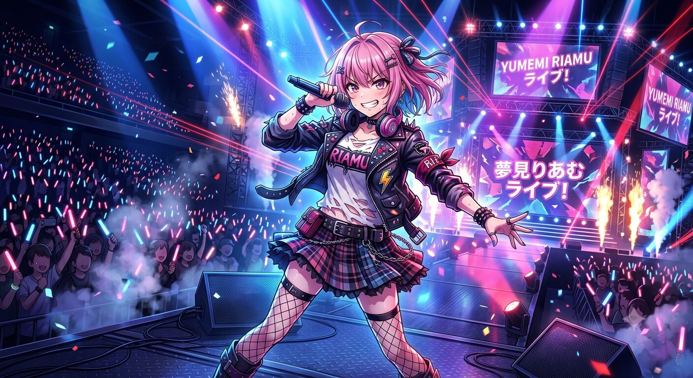 夢見りあむのライブ | の人気AIイラスト・グラビア