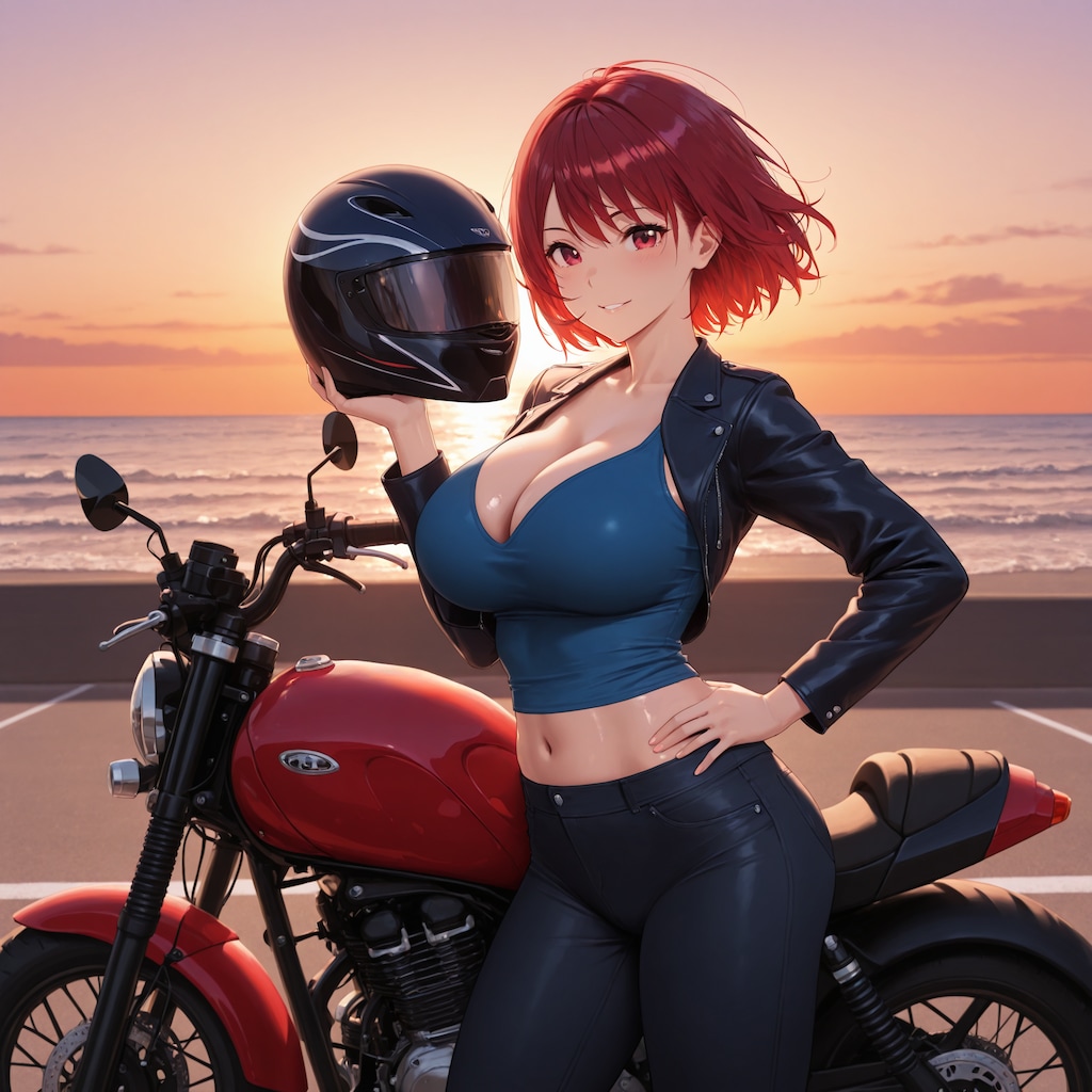 バイクとガテンちゃん
