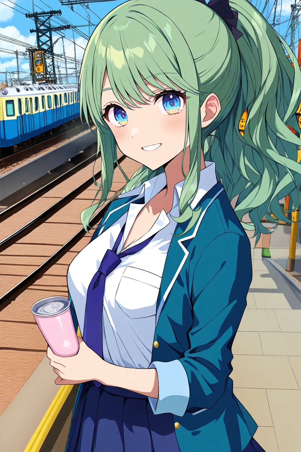 ポニテの緑髪ちゃん