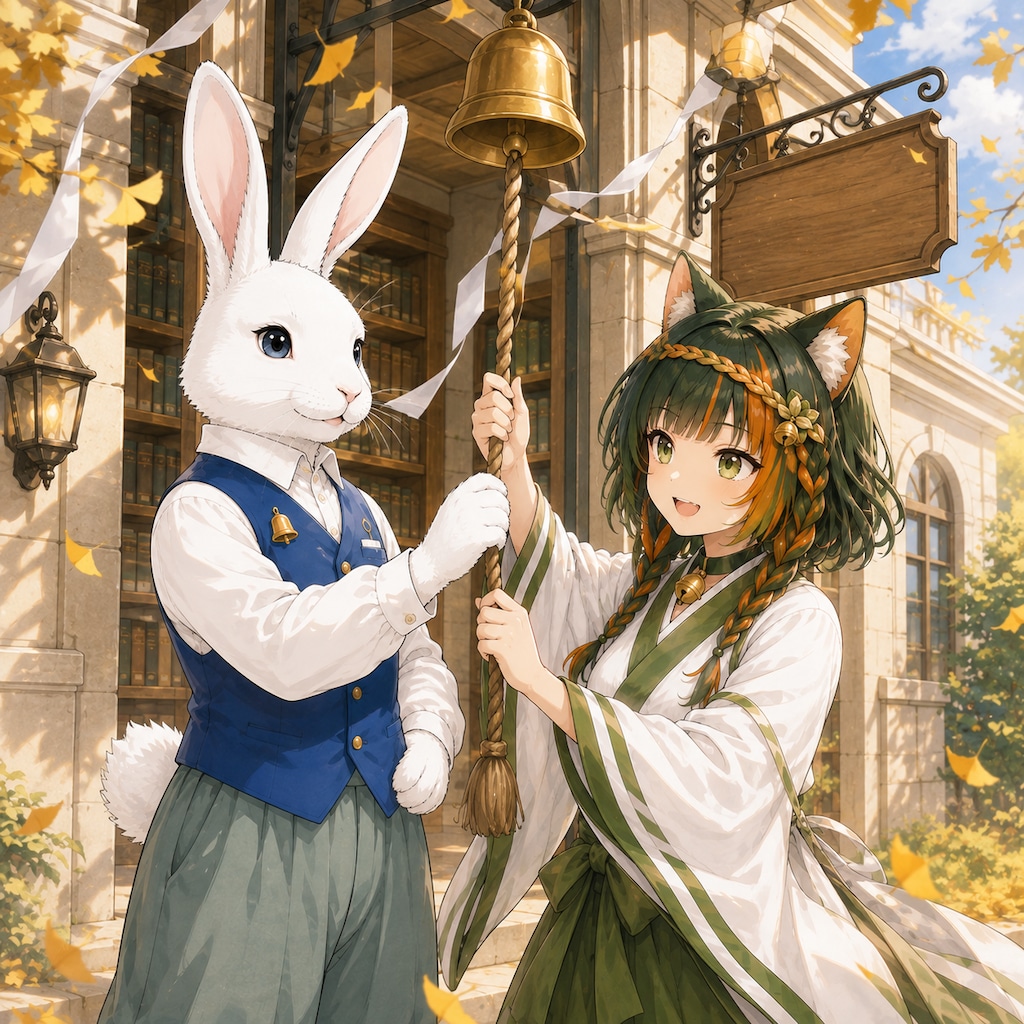 おはよウサギ（１９）ミミと翠鈴 GPTimages2.0