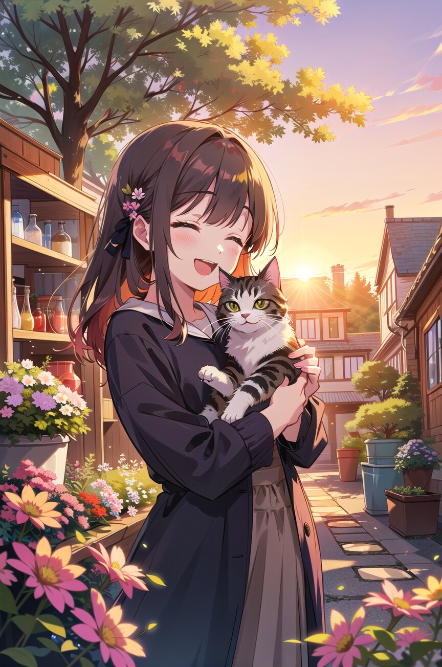 猫と少女 #1