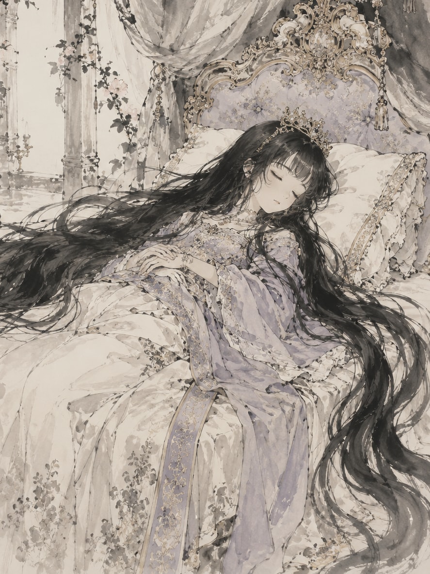 黒髪の眠り姫