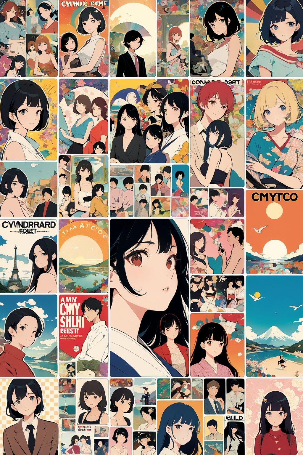 コラージュアート(EMERALD) | の人気AIイラスト・グラビア