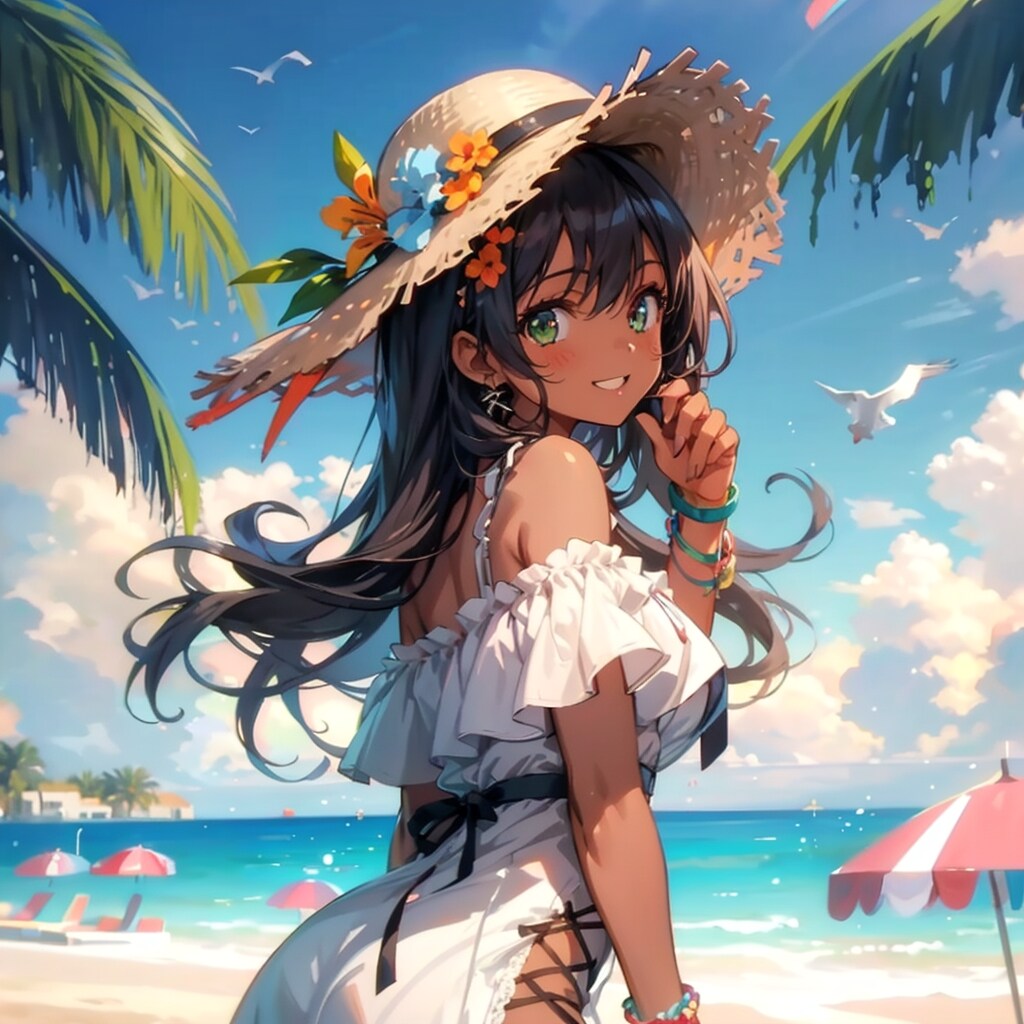 色々な水着を着まわしてもらっています