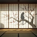 梅咲やせうじに猫の影法師 2枚目