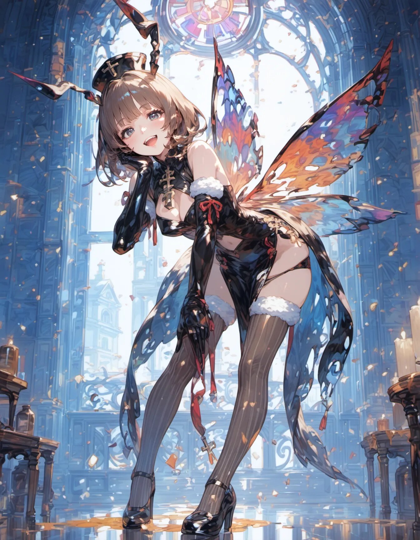 Papillon in the Sanctuary | の人気AIイラスト・グラビア