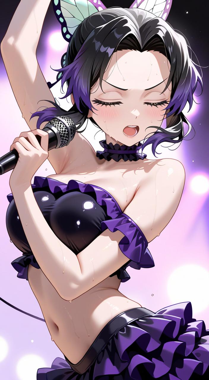 「蟲の呼吸 蝶の舞 戯れ～♪」