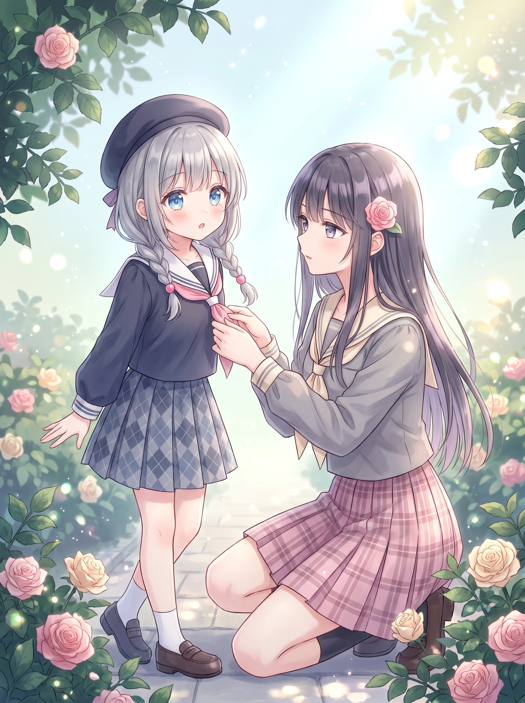 薔薇園の結び目 | の人気AIイラスト・グラビア
