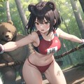 クマと共に戦う金太郎系女子 3枚目