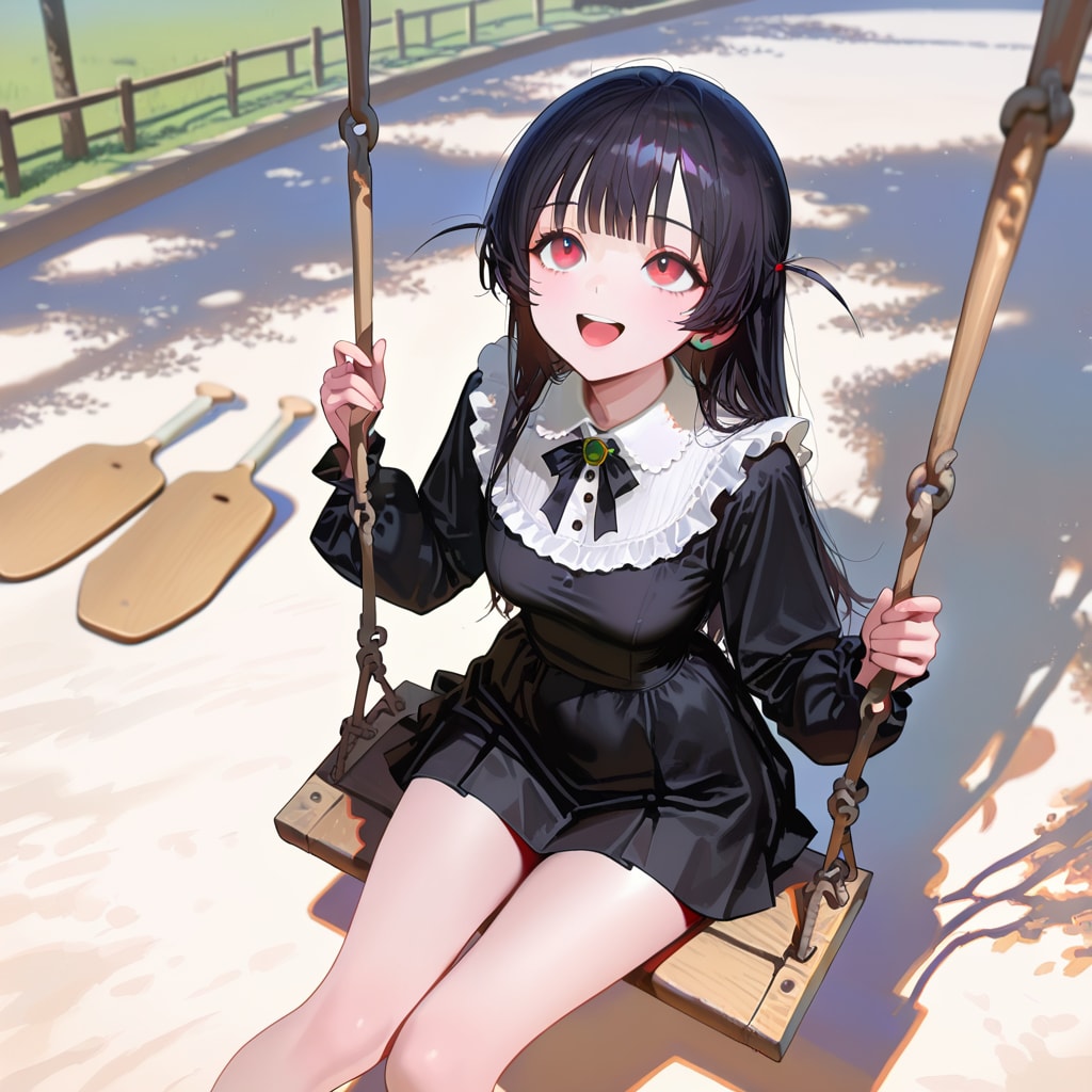 ブランコ楽しい♫