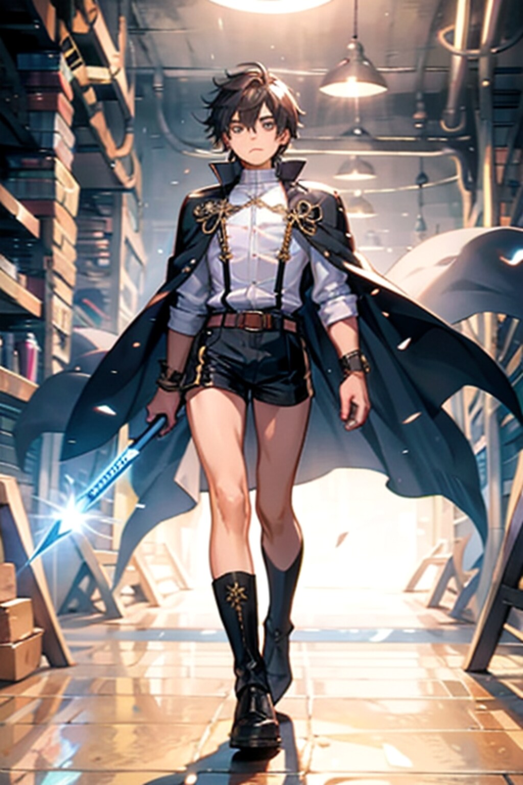 1人の大きな男性マジシャン2