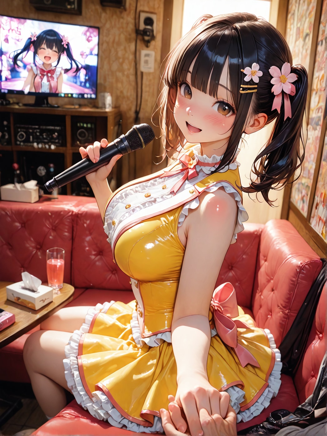 アイドルを独占❗️二人きりカラオケ🩷