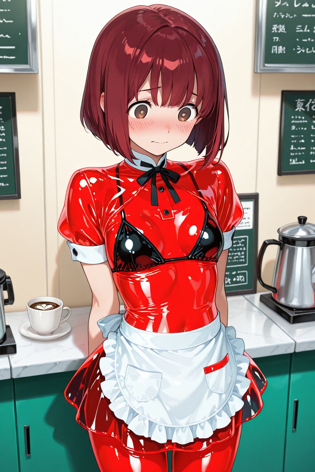 制服ちょっと小さいんですけど
