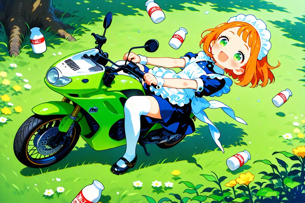 牛乳を配達するメイドちゃんは・・・