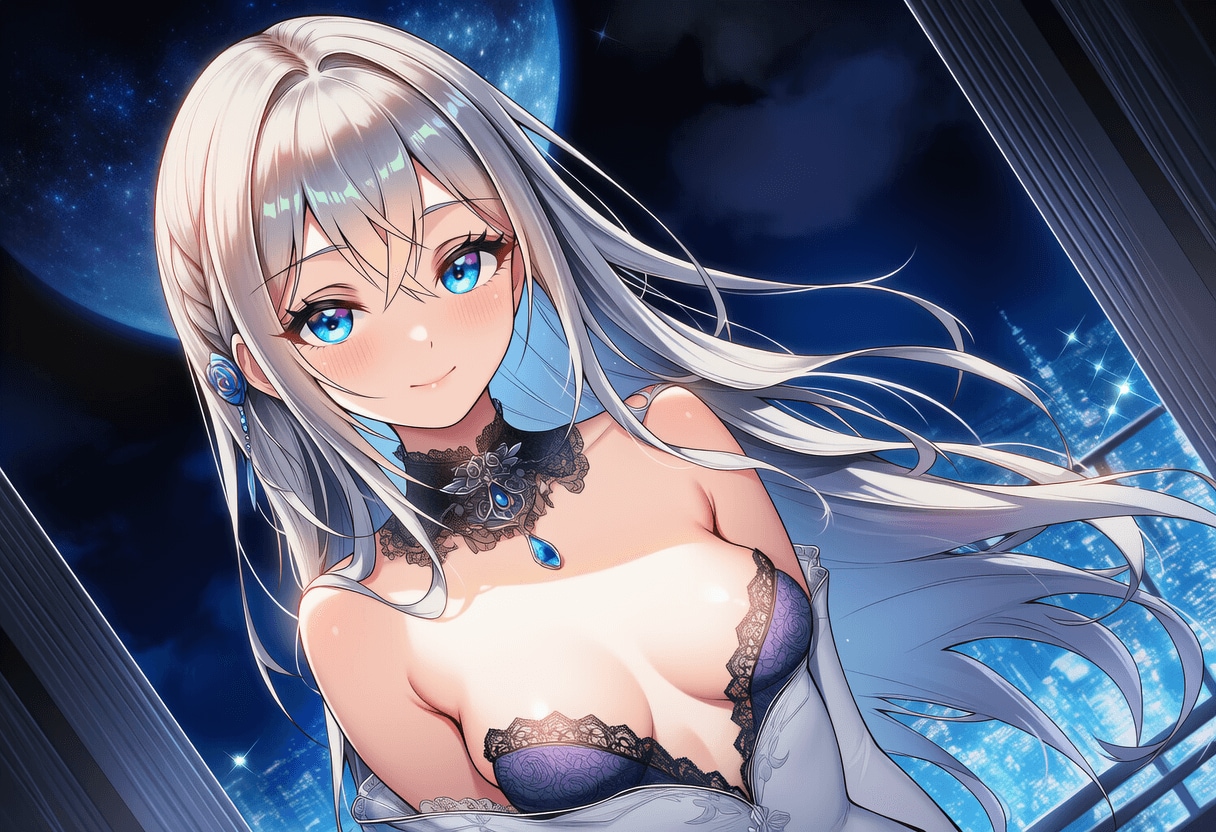 都会の月夜