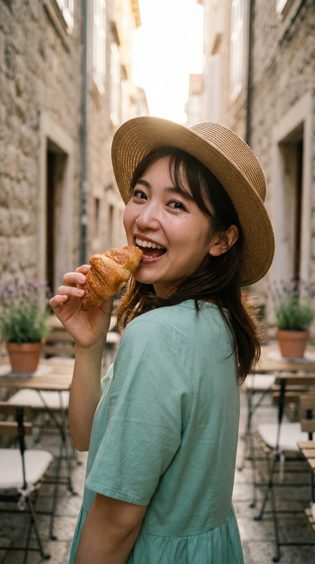 A Sweet Offering on Cobblestones
