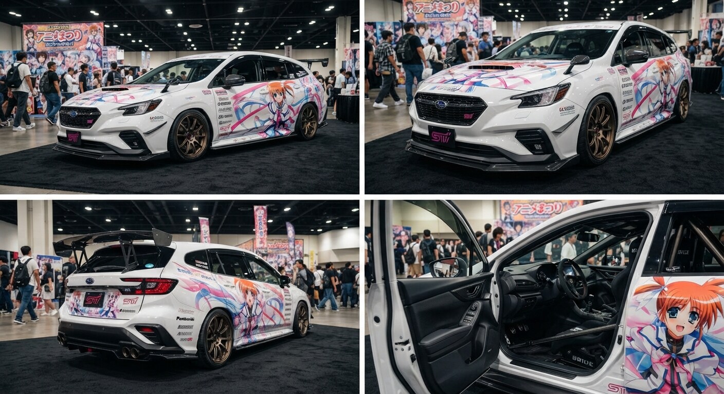 レヴォーグ高町なのは痛車 | の人気AIイラスト・グラビア