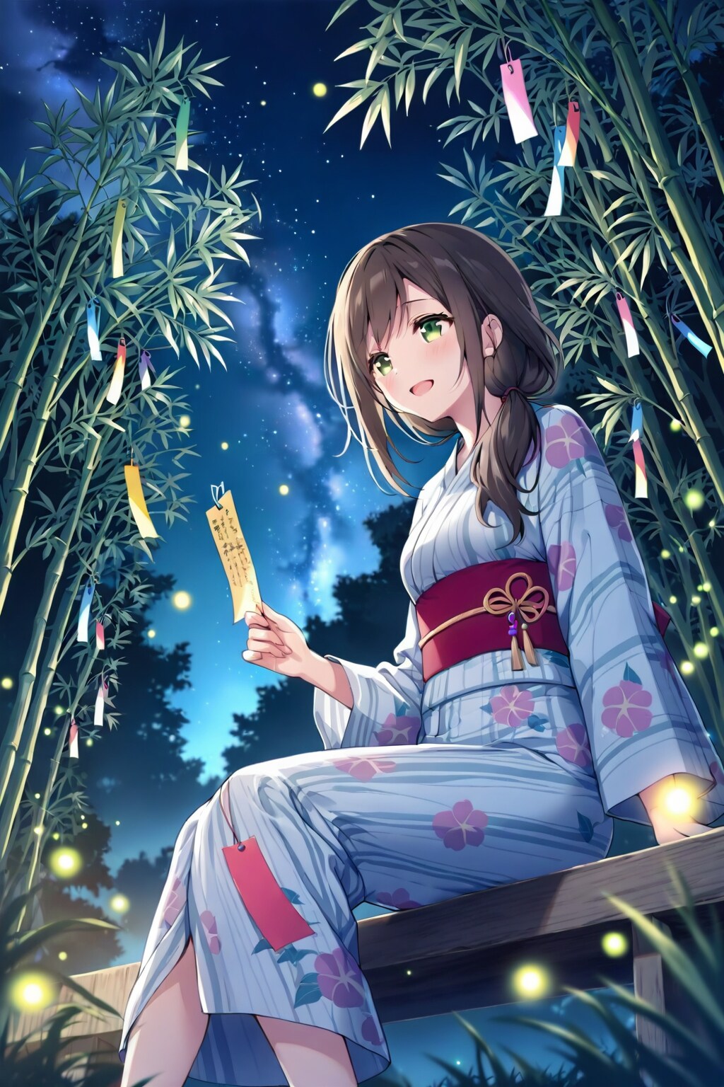七夕の女の子