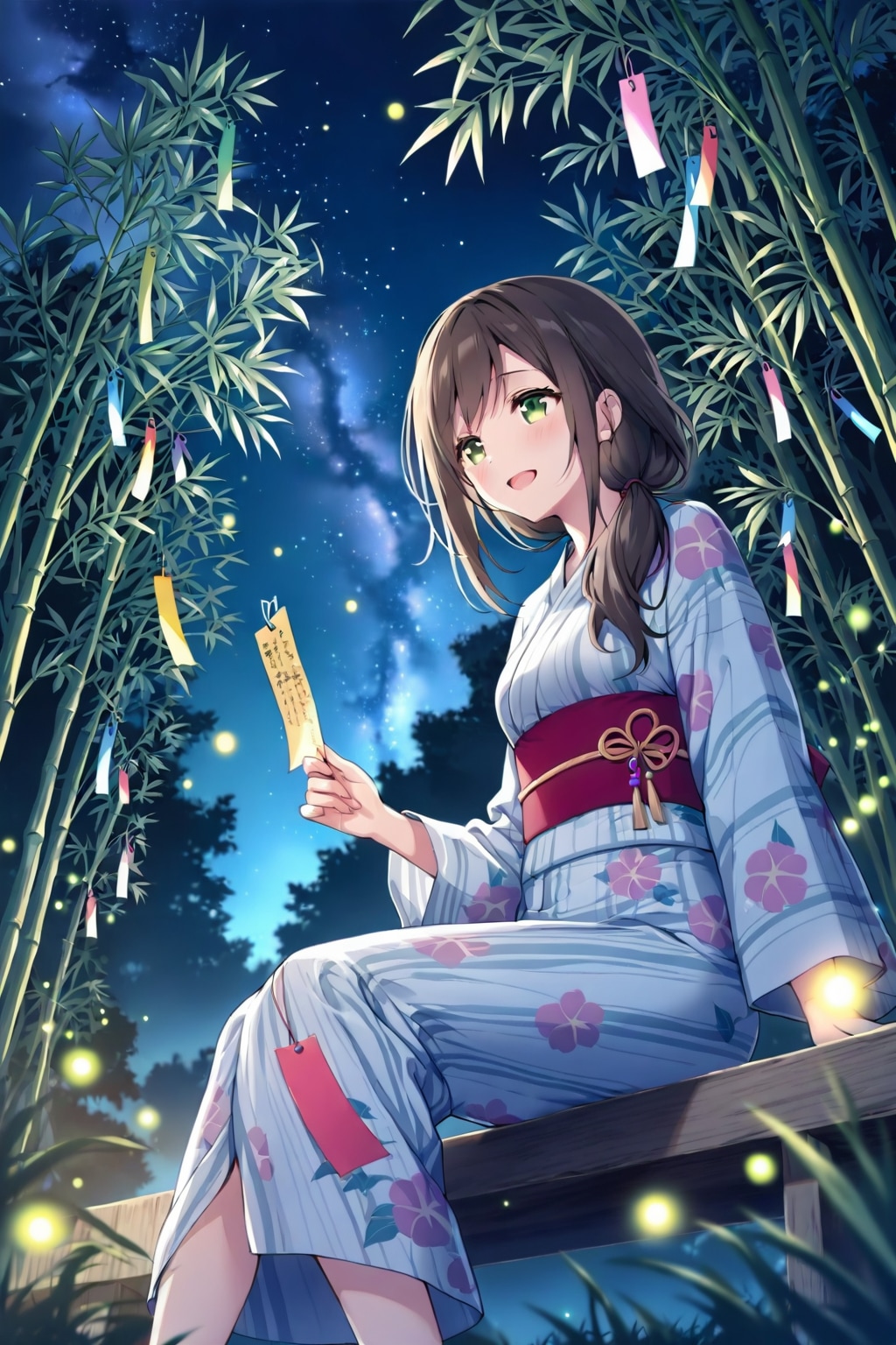七夕の女の子