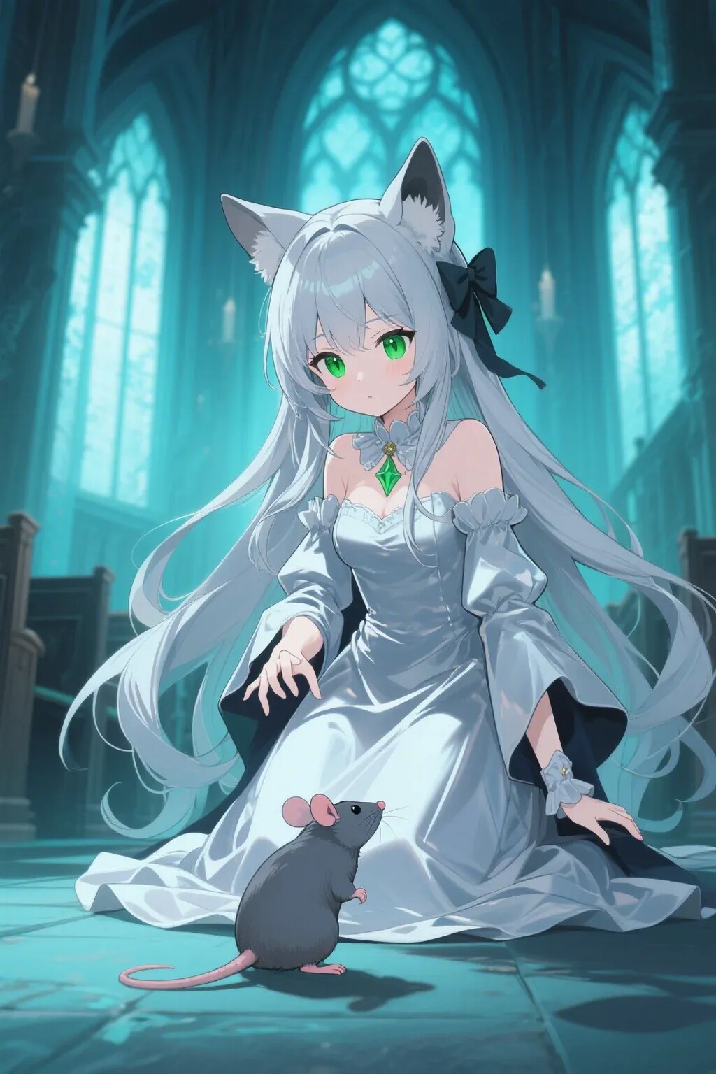 ステラちゃんとネズミ